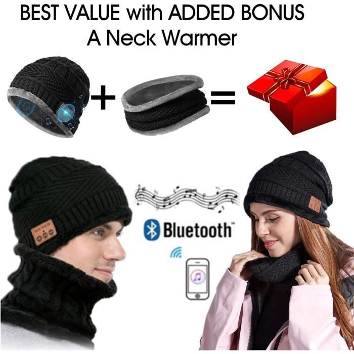 Bonnet Bluetooth Cadeau Homme Femme Original - Cadeau Noël Idée Cadeau Homme
