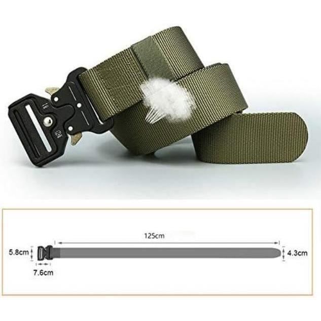 Ceinture Tactique,Ceinture Homme Tactique Militaire en Nylon Réglable avec la Boucle en métal résistante à dégagement Rapide pour Sport Extérieur,Bleu, tailles:49(125cm Ceinture Tactique,Ceinture Homme Tactique Militaire en Nylon Réglable avec la Boucle en métal résistante à dégagement Rapide pour Sport Extérieur,Bleu, tailles:49(125cm