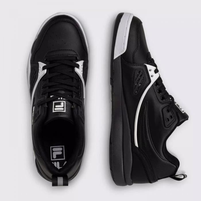 Basket Homme Fila Casim FFM0214.83036 Cuir PU Noir Lacets Confortable Noir Cdiscount Chaussures