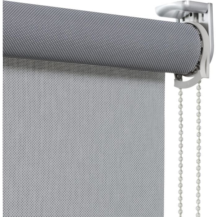 Store Roulant | Store Enrouleur Isolant Thermique Screen Degré D'Ouverture 10% Gris ...