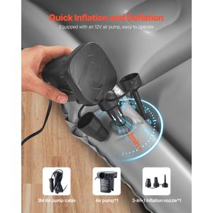Matelas Gonflable Pour Voiture Dacia Duster 2 (2018-2024) - Pour Camping, Voyage, Sieste - PVC, Facile à Gonfler Et Ranger - 11