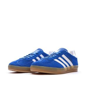 adidas gazelle silver green womens adidas Gazelle Indoor Shoes - Women's - Victory Blue / Night Indigo / White main image 1