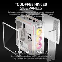 Boîtier PC CORSAIR ICUE Link 5000T LX RGB - Moyen Tour, 3 Ventilateurs LX120 RGB, éclairage Aurora, Compatible Cartes Mères Inversées - 7