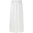 YIZYIF Femme Jupon Jupe sous Robe Fond de Jupe Elastique Sous-vêtement Dentelle Lingerie Soie Glacée Type B Blanc-0