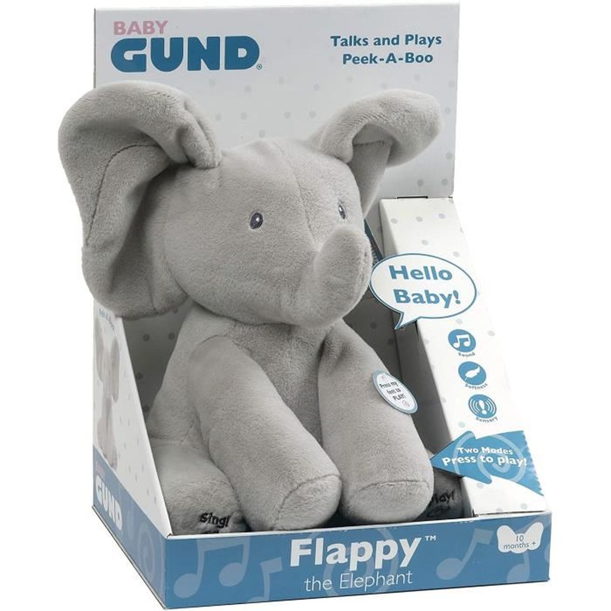 Flappy L Elephant Gund Peluche Interactive Pour Bebe Bouge Parle Et Chante En Francais Pour L Eveil De Votre Enfant Peluche Cdiscount Flappy L Elephant Gund Peluche Interactive Pour Bebe Bouge Parle Et Chante En Francais Pour L Eveil De Votre Enfant Peluche Cdiscount