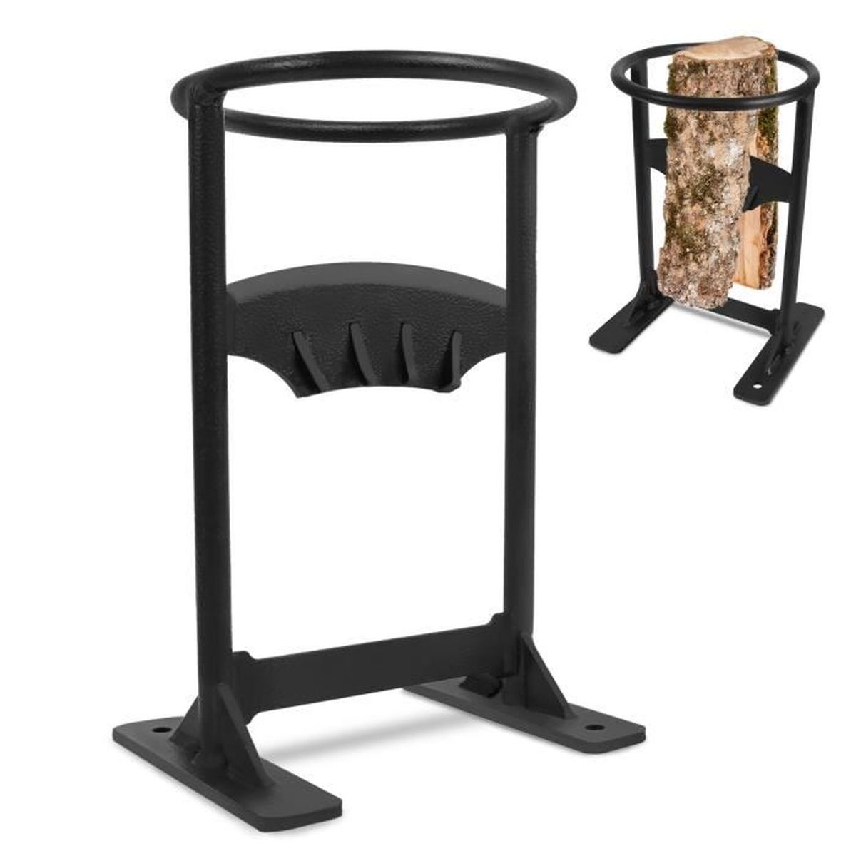 Fendeuse à Bois Manuelle Robuste HAIBEIR 7.5 Inch - Fendeur De Bûches Pour Cheminée Et Feu De Camp