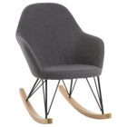 Rocking chair Ewan - AC-DÉCO - 95 x 65 x 89 cm - Polyester - Gris