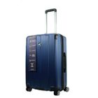 ALPINI Horizon , Valise Rigide Garantie 2 Ans, 100%ABS, Fermeture Ultra Protegee BLEU, M Soute, 67 x 46 x 28 cm, 71L/84 L,