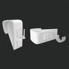 Support Clip - EMINZA - Lot de 2 - Couleur Blanc - PVC - Intérieur