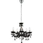 Lustre - GLOBO LIGHTING - Cristaux acryliques - Ø 44 cm - H 128 cm - Chrome noir