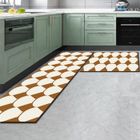 Tapis de cuisine MERKMAK - YSINOBEAR - Imperméable et résistant à l'huile - Rectangulaire - Moderne - Cuir