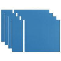 ATOMSTACK 4pcs 12''x8'' Signes personnalisés personnalisés pour les entreprises de bureau à domicile (panneau bleu sculpté blanc)