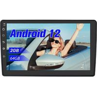 Junsun Autoradio Android 12 2Go+64Go pour citroën C5 2008-2017 avec 10'' écran Tactile Carplay Android Auto Bluetooth WiFi RDS