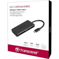 Transcend HUB 6-En-1 - Type-C/USB 3.1 Gén. 2 - TS-HUB5C