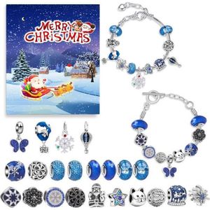 Calendrier De L'Avent 2025 Avec Bracelets Et Colliers à Composer - 24 Bijoux Surprises Pour Patienter Jusqu'à Noël - 14