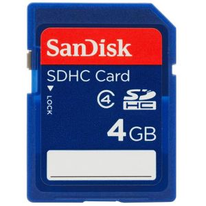 CARTE MÉMOIRE SanDisk 4 Go Carte mémoire SDHC Classe 4 SDSDB-004