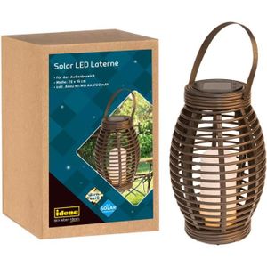 LAMPION Lanterne Solaire Led - Noir - Décorative - Énergie Solaire - 26 x 16 cm