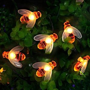 GUIRLANDE D'EXTÉRIEUR Guirlande Lumineuse Solaire De Jardin - Marque Honeybee - 50 LED - 7 M - 8 Modes - Étanche