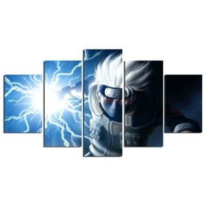 Impressions sur Toile Modulaire Image Moderne Cuadros 5 Panneau Naruto Sasuke Et Itachi Peinture D/écoration Toile Art Cadre Mur pour Le Salon-Pas De Cadre
