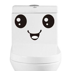 Mondial-fete 18 x 24 cm Sticker adhésif visage souriant pour toilettes 