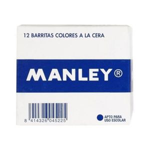 CRAYON DE COULEUR MANLEY Crayon cire souple jaune clair pack de 12
