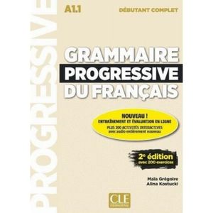 LIVRE LANGUE FRANÇAISE Grammaire progressive du français A1.1 débutant co