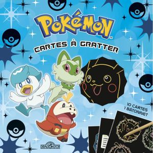 LIVRE LOISIRS CRÉATIFS Dragon D'Or - Pokémon  Cartes à gratter  Paldéa 