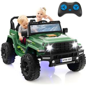 COSTWAY Auto Tamponneuse Électrique Enfants 6V avec Télécommande  2.4G,Voiture Tournante Bébé 360° avec Lumières LED,Mode de Contrôle  Intérieur et