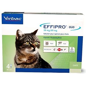 ANTIPARASITAIRE Virbac Effipro Duo Insecticide Chat spot on pipett