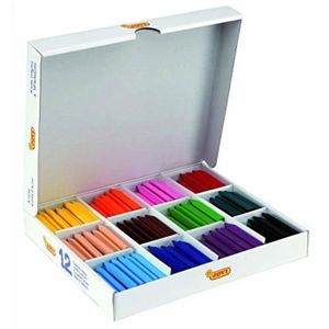 CRAYON DE COULEUR Jovi Triwax Triangular Crayons Smooth Coloring with Intense Color Premium Pigments Classroom Pack of 300 (25 Each of 12 Colors)