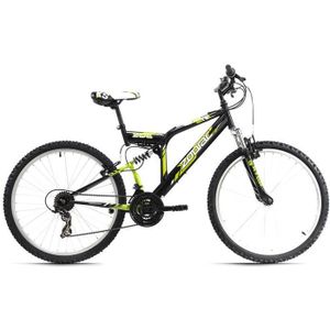 Vtt Tout Suspendu 26 Topeka Blanc Vert Tc 43 Cm Ks Cycling Cdiscount Sport