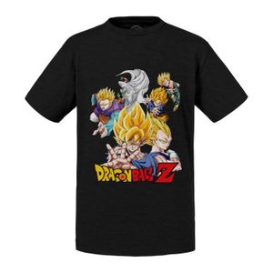 T-SHIRT T-shirt Enfant Noir Dragon Ball Z Personnages Goku