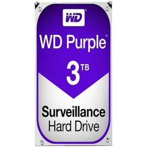 DISQUE DUR INTERNE WD Purple 3TB Surveillance HDD- 5400RPM Class SATA