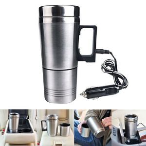 Bleu WanJiaMenShop Location de Voitures Chauffage électrique de préservation de la Chaleur de leau Bouillie Tasse Acier Inoxydable Chauffe-Eau Chauffage Cup 12V 
