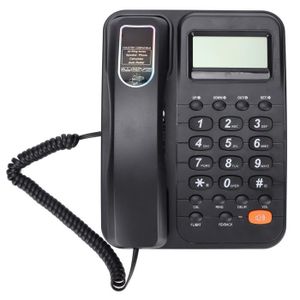 Téléphone fixe SALALIS Téléphone filaire de bureau KXT2029CID Tél