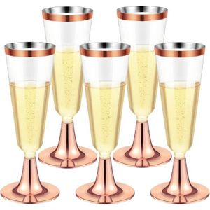 Coupe à Champagne LATERN 30 Pièces Flûtes à Champagne en Plastique, 