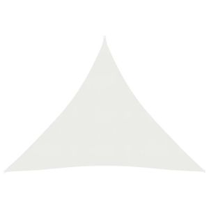 VOILE D'OMBRAGE Voile d'ombrage triangulaire 4,5x4,5x4,5m en PEHD - STOEX - Blanc - Protection UV - Perméable à l'eau et au vent