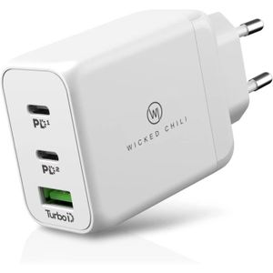 CHARGEUR - ADAPTATEUR  Wicked Chili 65W GaN II Chargeur USB-C Compatible 
