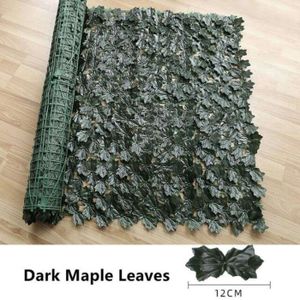 HAIE DE JARDIN WE26664-Haie artificielle Dark Maple leaves.1m x 3
