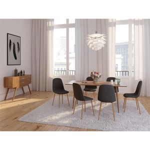 EUGAD Lot de 2 Chaises de Salle /à Manger en Velours et Bois Massif,Chaise pour Salon Cuisine Rose 0303BY-2