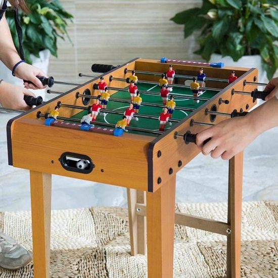 Glac Store Mini Baby-foot – Table 69x37x23 Cm – 6 Tiges, 3 Joueurs Par Tige – Marqueur Et 2 Ballons Inclus