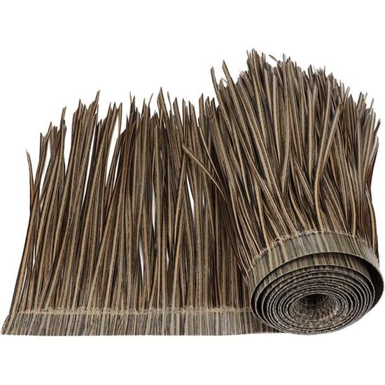 Toit De Paille Palmier Artificiel Faux Gazon Plinthe Panneau De Toit