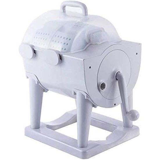 Mini Machine à Laver Portable Non électrique, Compacte à Manivelle à Pédale, Essoreur Manuel Pour Linge, Alternative à La Lessive Mobile Pour Dortoir, Appartement, Camping-car