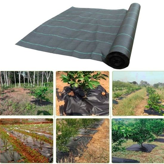 Tissu de paysage géotextile, tapis de jardinage, couverture de sol