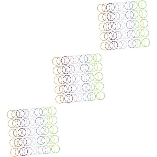 60 PCS Bandes En Caoutchouc Colorées Pour Femmes Cheveux ... - EBay
