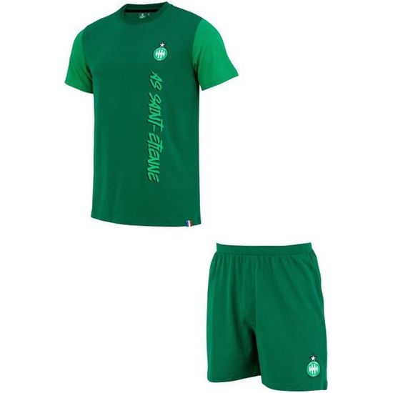 Short De Bain ASSE Saint-Étienne - Collection Officielle - Taille Adulte Homme - 100% Polyester - Supporter Stéphanois