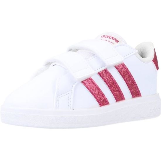 Basket Adidas 125432 Blanc ADIDAS Fille Synthetique Enfant Lacets Blanc Cdiscount Chaussures