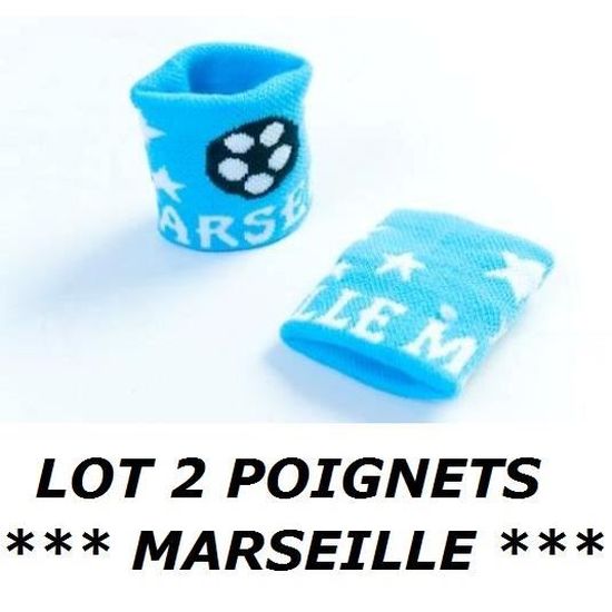 Écharpe Supporter OM 'Allez Marseille' Neuve, Style Maillot Et Fanion