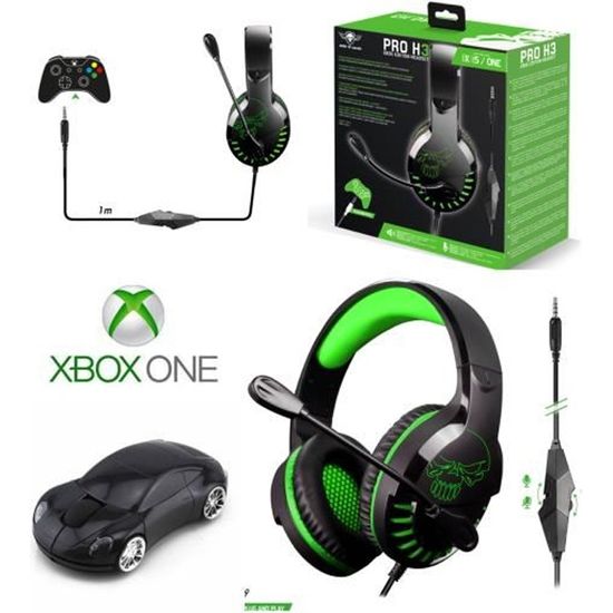 Casque Gamer Pro H3 pour Xbox One - Series X | S - PC / Stéréo / Xbox Edition Spirit of Gamer