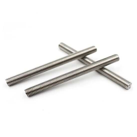 uxcell Lot de 5 tiges de tige entièreent filetées en acier inoxydable